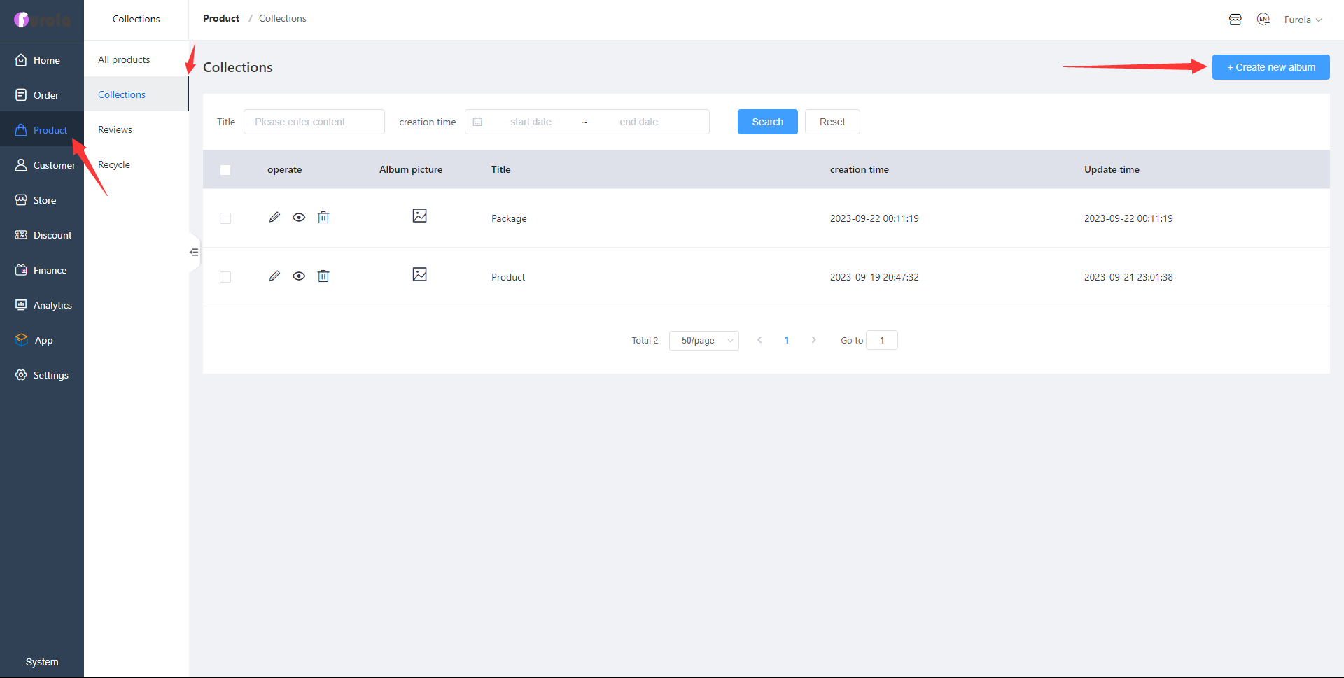 Product Collections