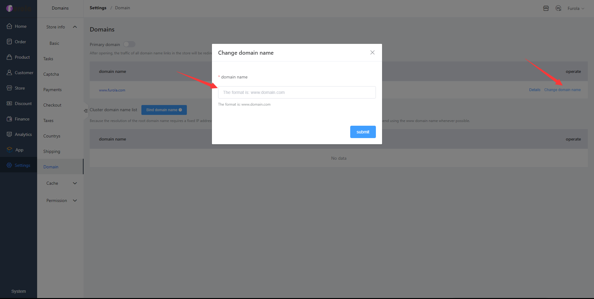Settings Domain